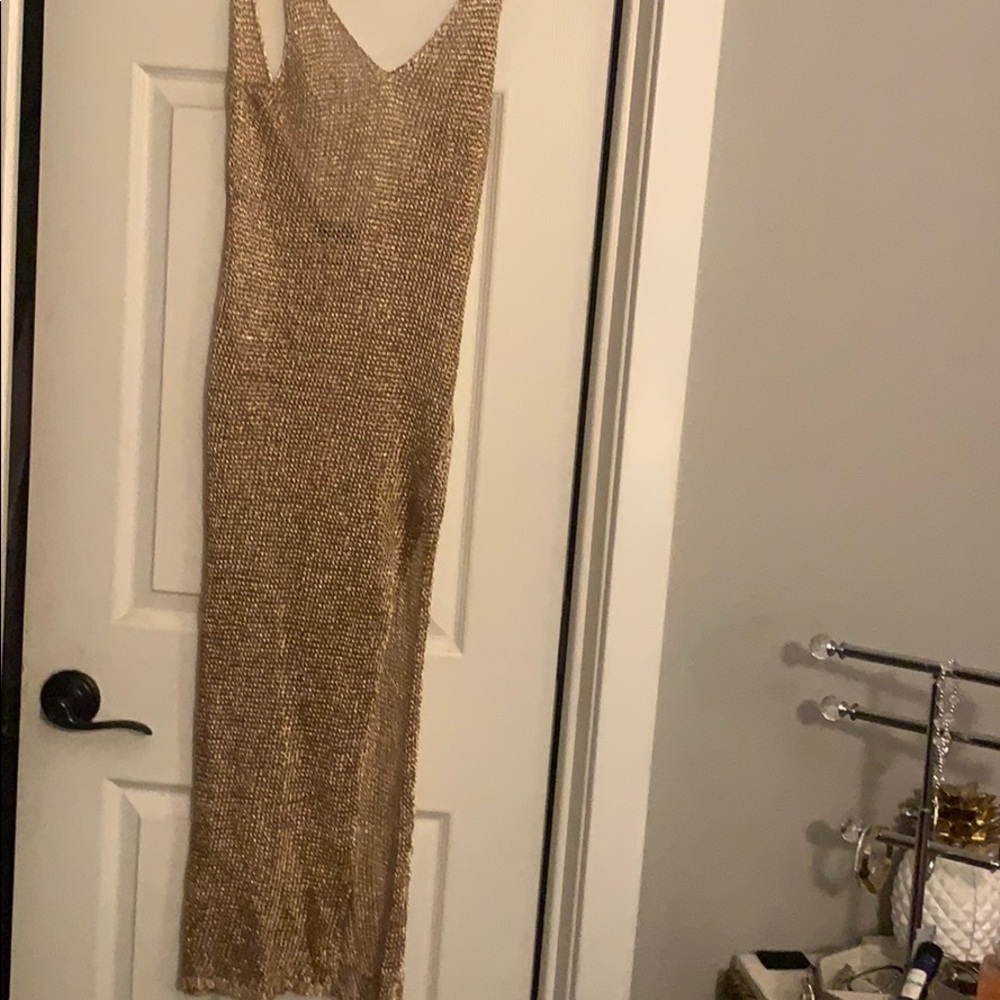 Fashion nova bathing suit cover up, Rose Gold